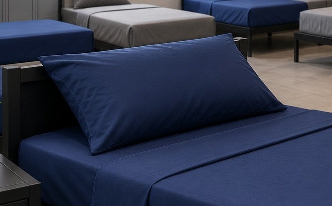FRONHA UNIDADE 70cm x 50cm AZUL - 100% POLIÉSTER