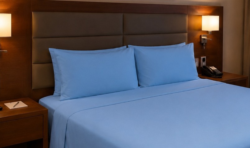 FRONHA 70cm X 50cm - 180 FIOS - 60% ALG / 40% POLI - AZUL